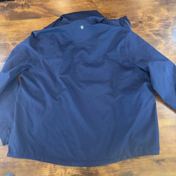 SWISSTECH MEN'S DARK BLUE RAIN/WEATHER COAT / SIZE Medium - Picture 8 of 9